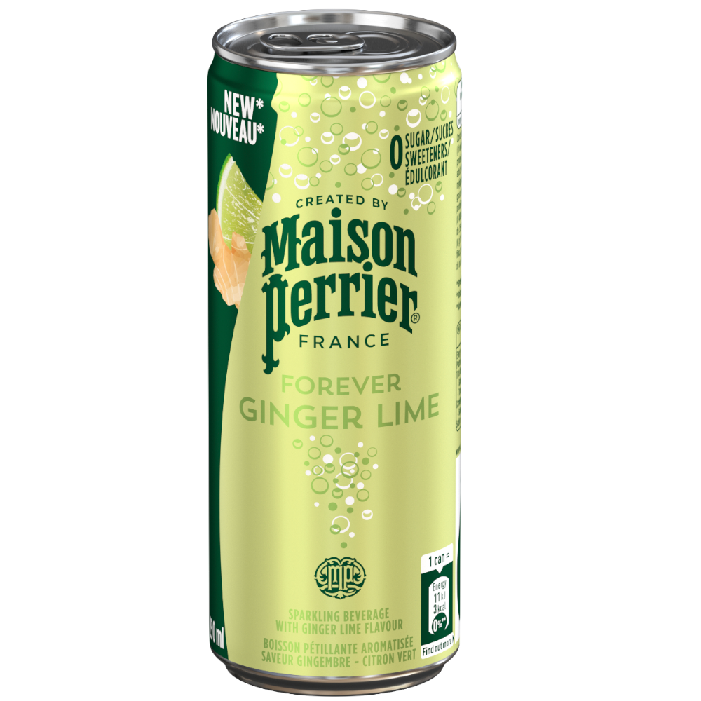 Agua Saborizada Maison Perrier Forever Ginger Lime Lata 250Ml | SuperBooM